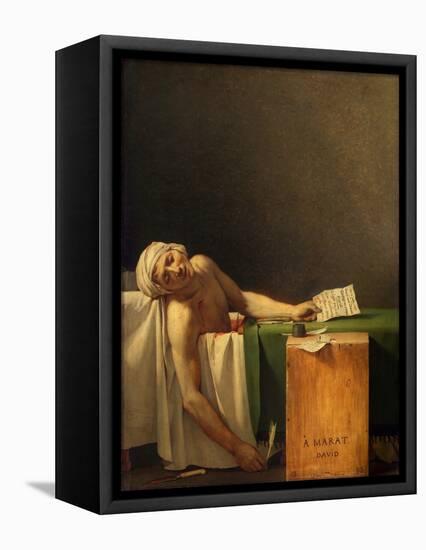 Marat Assassinated (The Death of Marat) by Jacques-Louis David-Fine Art-Framed Premier Image Canvas