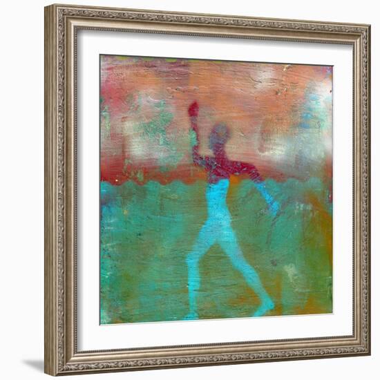 Marathon I Abstract-Ricki Mountain-Framed Art Print