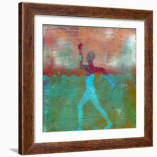 Marathon I Abstract-Ricki Mountain-Framed Art Print