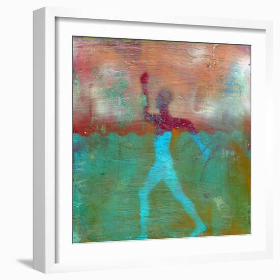 Marathon I Abstract-Ricki Mountain-Framed Art Print