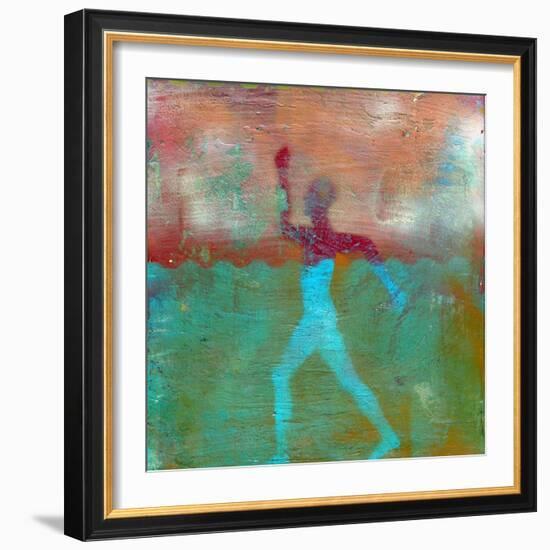 Marathon I Abstract-Ricki Mountain-Framed Art Print