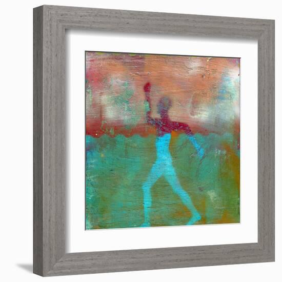 Marathon I Abstract-Ricki Mountain-Framed Art Print