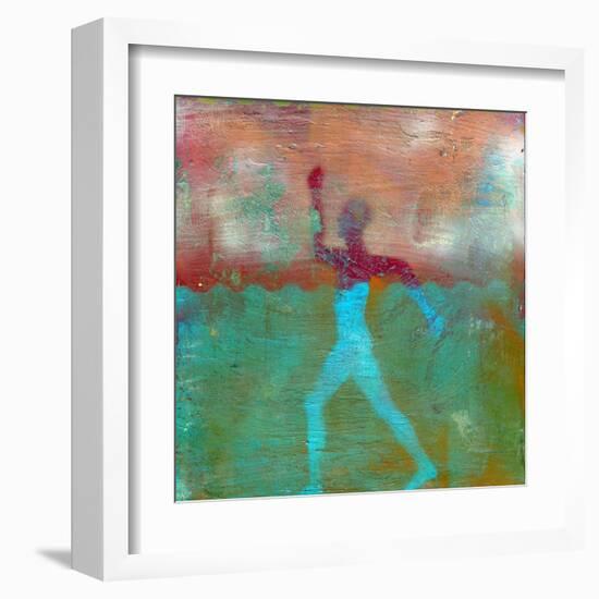 Marathon I Abstract-Ricki Mountain-Framed Art Print