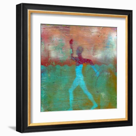 Marathon I Abstract-Ricki Mountain-Framed Art Print