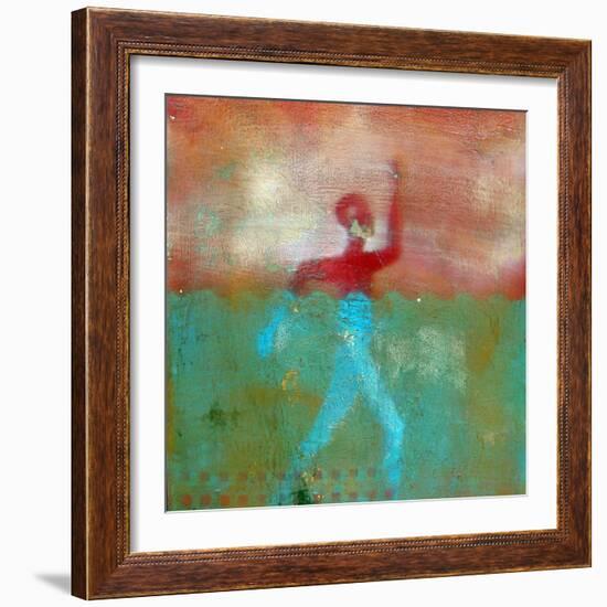 Marathon II Abstract-Ricki Mountain-Framed Art Print