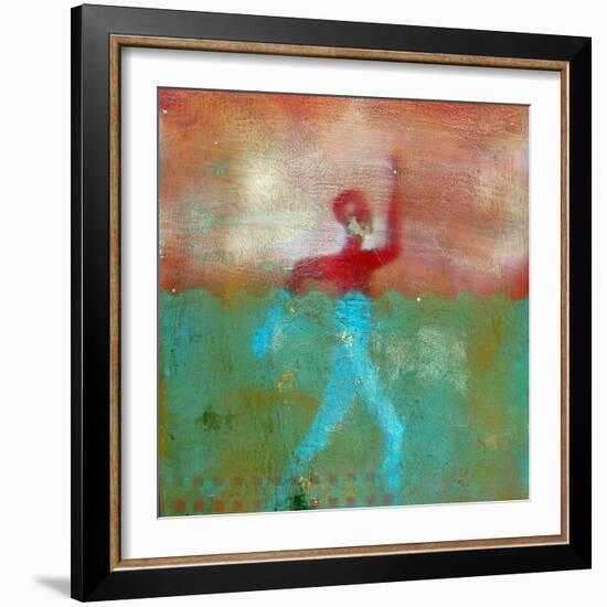 Marathon II Abstract-Ricki Mountain-Framed Art Print