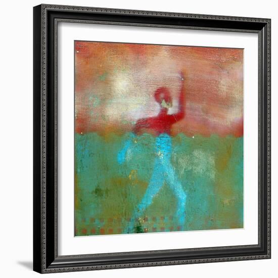 Marathon II Abstract-Ricki Mountain-Framed Art Print