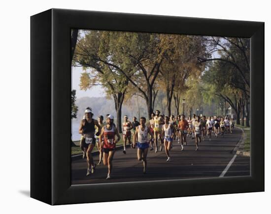 Marathon Race Minneapolis Minnesota, USA-null-Framed Premier Image Canvas