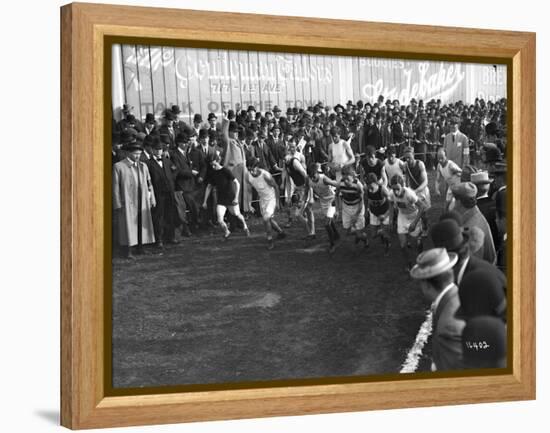 Marathon Race, Seattle (Undated)-Ashael Curtis-Framed Premier Image Canvas