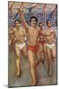 Marathon Runners-J Koci-Mounted Art Print