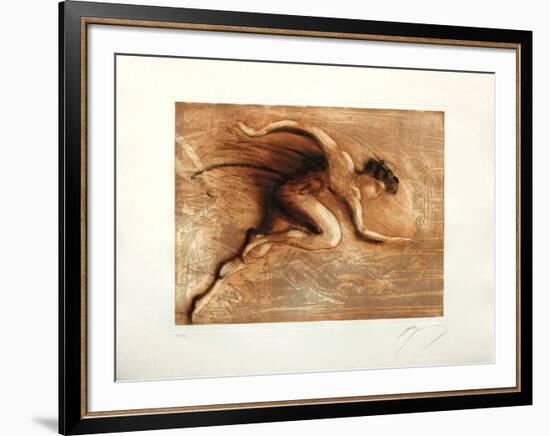 Marathonien-Jean-marie Guiny-Framed Limited Edition