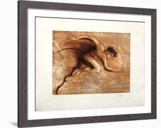 Marathonien-Jean-marie Guiny-Framed Limited Edition