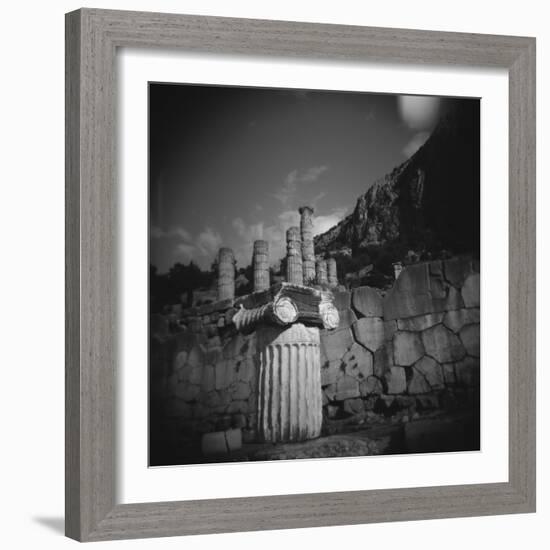 Marbel Column Near Temple of Apollo in Delphi-Paul Souders-Framed Photographic Print