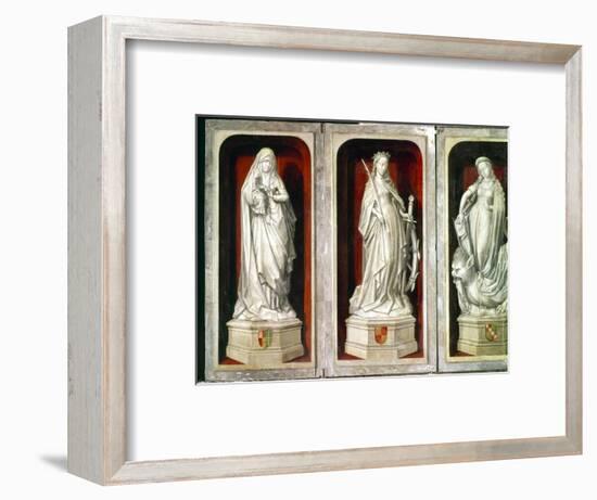 Marble altarpieces of saints. Artist: Unknown-Unknown-Framed Giclee Print