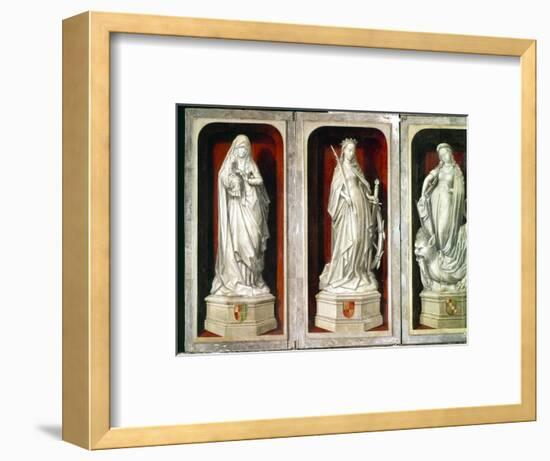 Marble altarpieces of saints. Artist: Unknown-Unknown-Framed Giclee Print