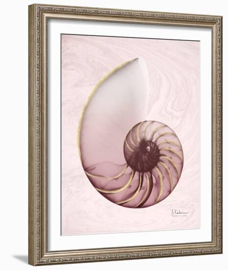 Marble Blush Snail 1-Albert Koetsier-Framed Photo