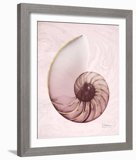 Marble Blush Snail 1-Albert Koetsier-Framed Photo