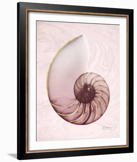 Marble Blush Snail 1-Albert Koetsier-Framed Photo