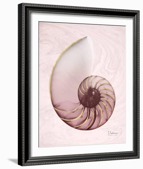 Marble Blush Snail 1-Albert Koetsier-Framed Photo