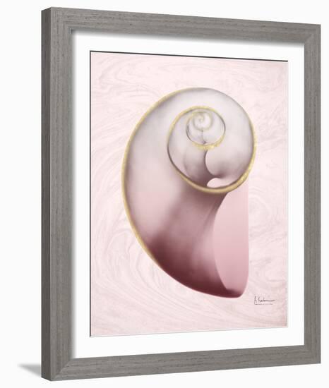 Marble Blush Snail 2-Albert Koetsier-Framed Photo