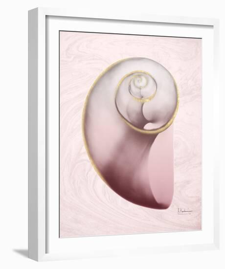 Marble Blush Snail 2-Albert Koetsier-Framed Photo