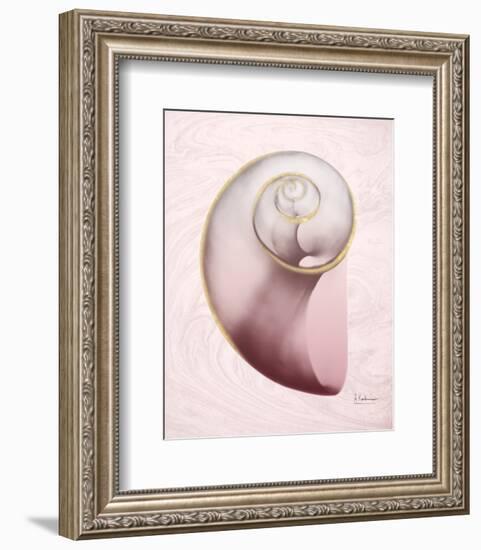 Marble Blush Snail 2-Albert Koetsier-Framed Photographic Print