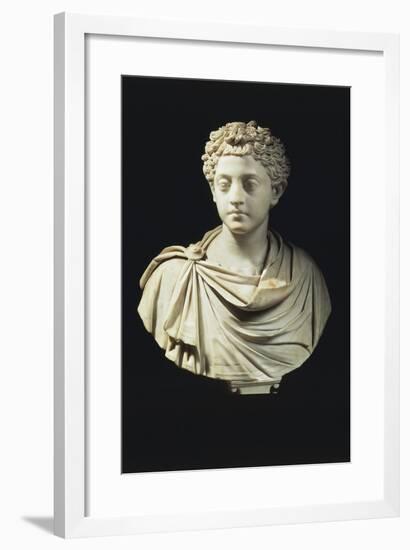 Marble Bust of Emperor Commodus-null-Framed Giclee Print