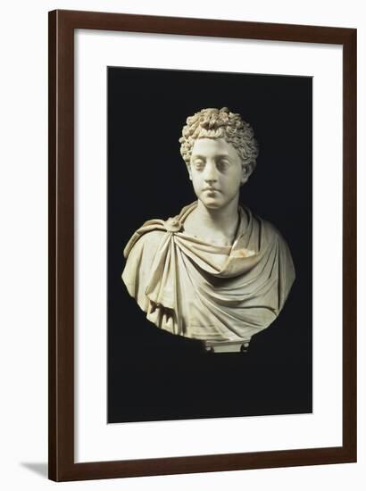 Marble Bust of Emperor Commodus-null-Framed Giclee Print