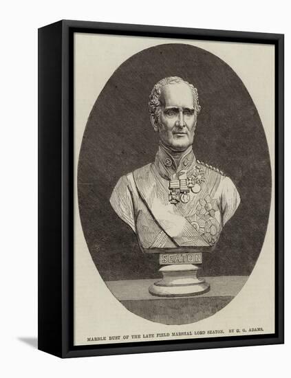 Marble Bust of the Late Field Marshal Lord Seaton-null-Framed Premier Image Canvas