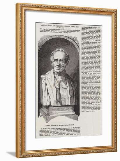 Marble Bust of the Reverend Andrew Reed, Dd, by Foley-null-Framed Giclee Print