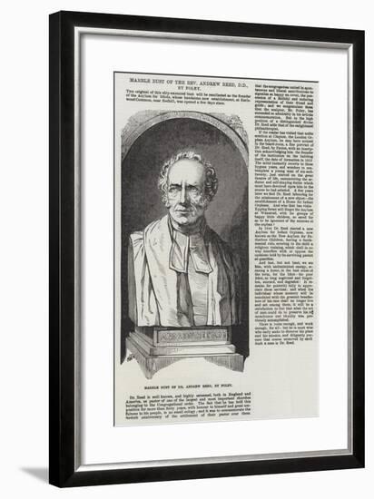 Marble Bust of the Reverend Andrew Reed, Dd, by Foley-null-Framed Giclee Print