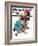 "Marble Champion" or "Marbles Champ" Saturday Evening Post Cover, September 2,1939-Norman Rockwell-Framed Giclee Print