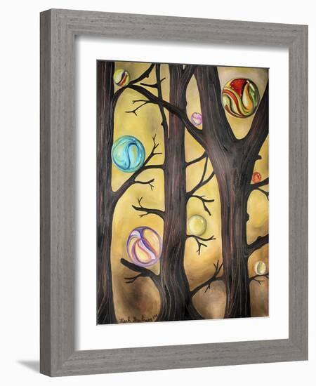 Marble Forest 1-Leah Saulnier-Framed Giclee Print