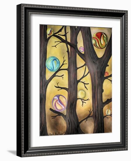 Marble Forest 1-Leah Saulnier-Framed Giclee Print