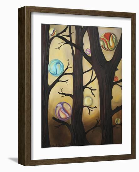 Marble Forest 1-Leah Saulnier-Framed Giclee Print