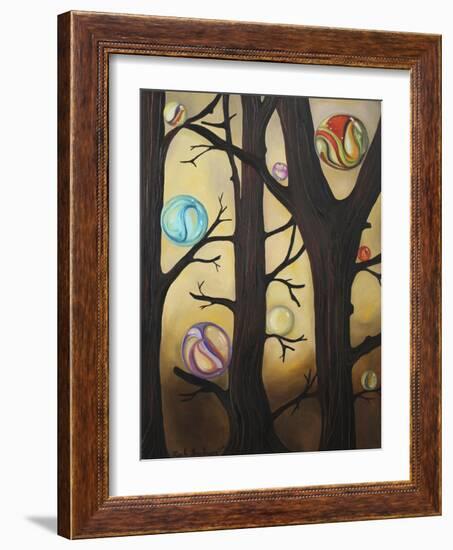 Marble Forest 1-Leah Saulnier-Framed Giclee Print