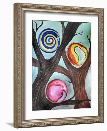 Marble Forest 2-Leah Saulnier-Framed Giclee Print