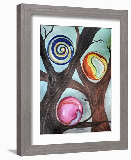 Marble Forest 2-Leah Saulnier-Framed Giclee Print