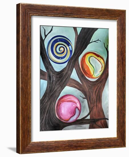 Marble Forest 2-Leah Saulnier-Framed Giclee Print