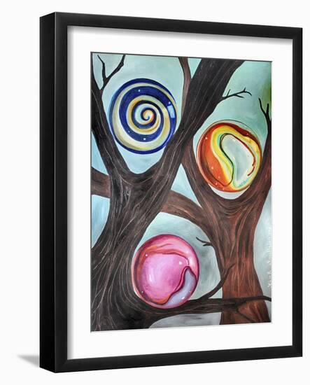 Marble Forest 2-Leah Saulnier-Framed Giclee Print