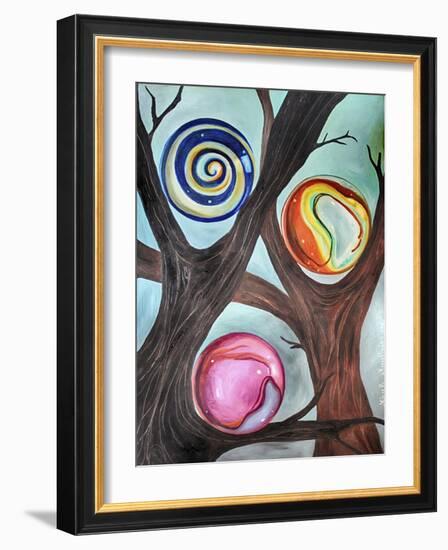 Marble Forest 2-Leah Saulnier-Framed Giclee Print