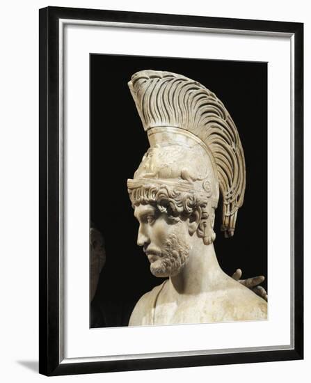 Marble Group Statue of Hadrian and Sabina Portrayed as Mars and Venus, Detail of Hadrian as Mars-null-Framed Giclee Print