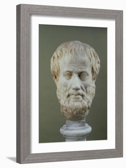 Marble Head of Aristotle (384-322 BC )-null-Framed Giclee Print