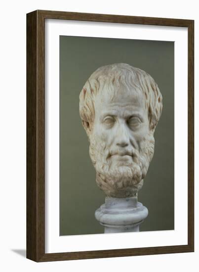 Marble Head of Aristotle (384-322 BC )-null-Framed Giclee Print