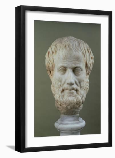 Marble Head of Aristotle (384-322 BC )-null-Framed Giclee Print