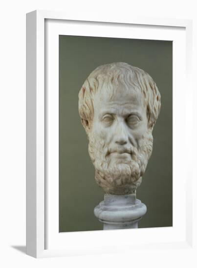 Marble Head of Aristotle (384-322 BC )-null-Framed Giclee Print