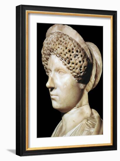 Marble head of Julia, wife of Tiberius Caesar, 1st century BC. Artist: Unknown-Unknown-Framed Giclee Print