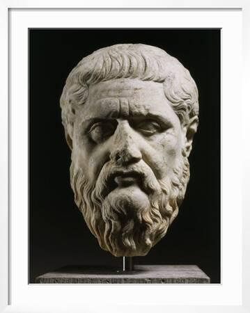 Marble Head of Plato 428-348 BC, Greek philosopher, 350-40 BC' Photographic  Print | Art.com
