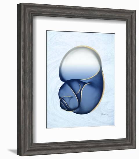 Marble Indigo Snail 1-Albert Koetsier-Framed Photo