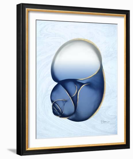 Marble Indigo Snail 1-Albert Koetsier-Framed Photo